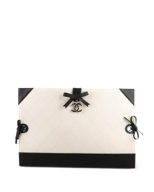 CHANEL ビンテージ 2014年 ミニ CC ダイヤモンドキルト クラッチバッグ - ニュートラルカラー - サムネイル1