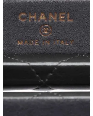 CHANEL ビンテージ ダイヤモンドキルト レザー ジュエリーボックス - ブラック - サムネイル4