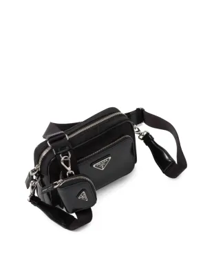 Prada Bandolera トライアングルロゴ メッセンジャーバッグ - ブラック - サムネイル5