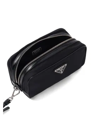 Prada ロゴプレート付き ジップ式 洗面バッグ - サムネイル5