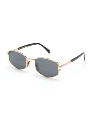 Eyewear by David Beckham べっ甲柄長方形フレーム サングラス - サムネイル2