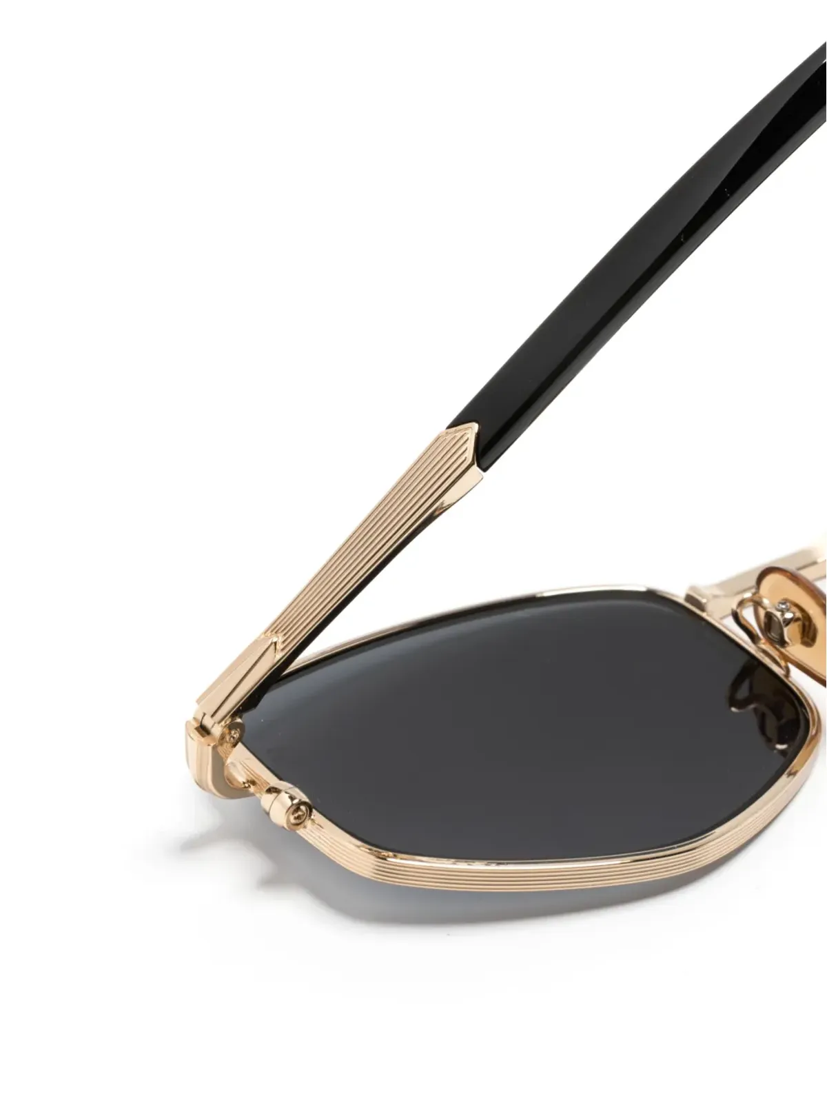 Eyewear by David Beckham べっ甲柄長方形フレーム サングラス - 画像3