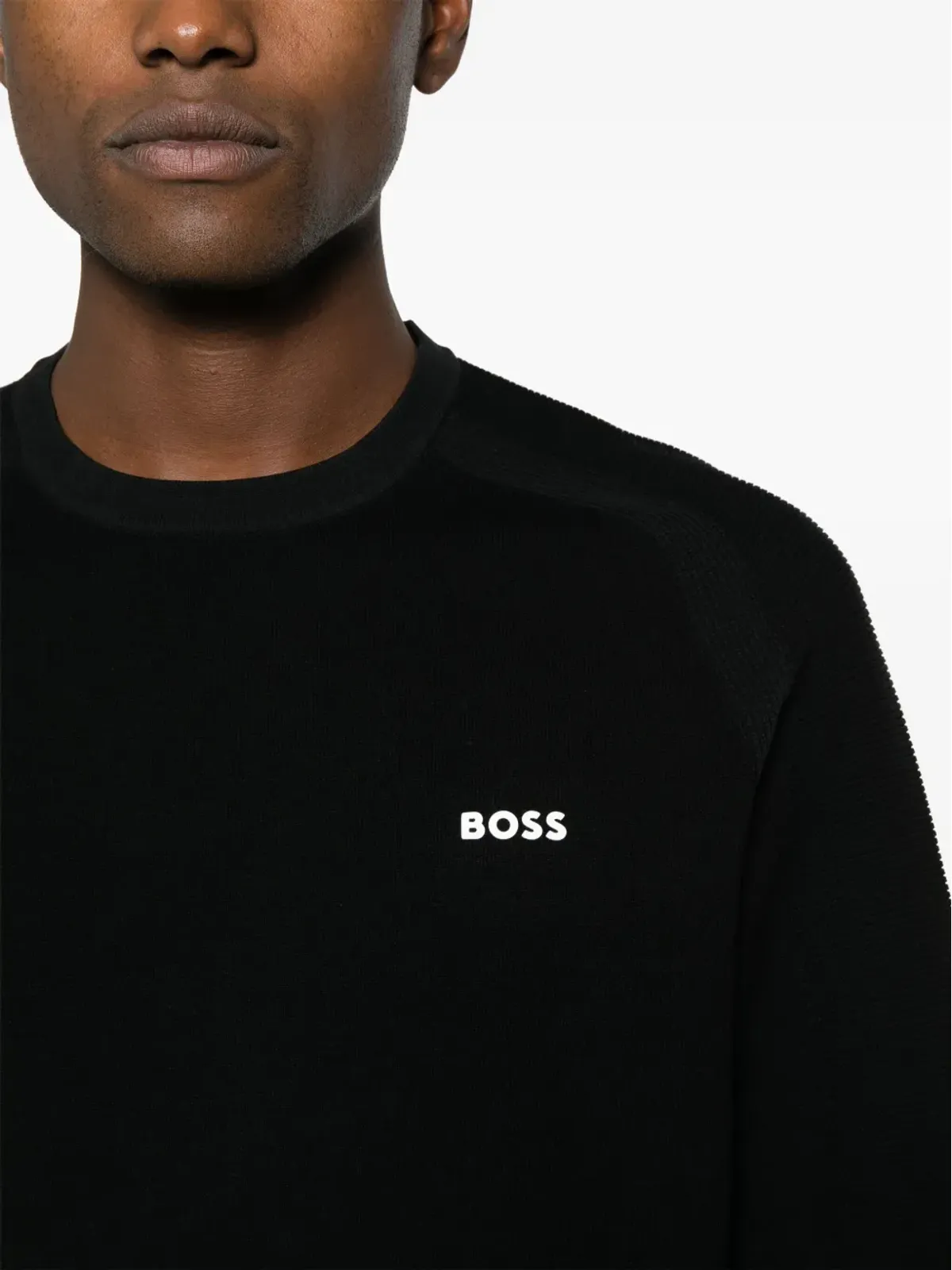BOSS Rilmo ラバーライズド ロゴ入りニット - 画像5