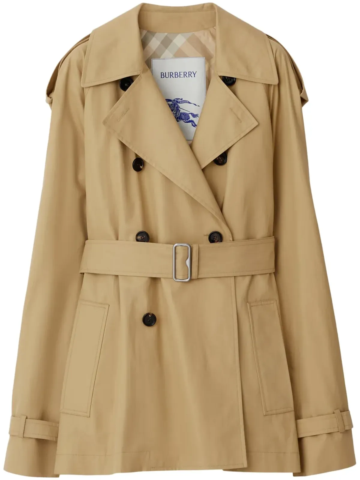 Burberry ベルト付き コットン トレンチコート - 画像1