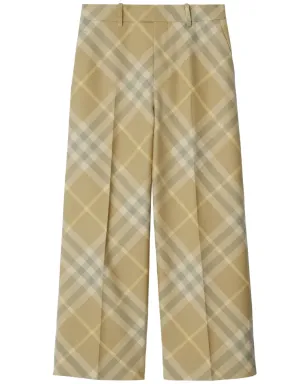 Burberry チェック柄 テーラード ウール トラウザー - サムネイル1