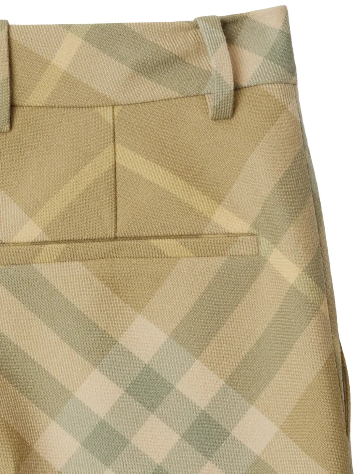 Burberry チェック柄 テーラード ウール トラウザー - 画像5