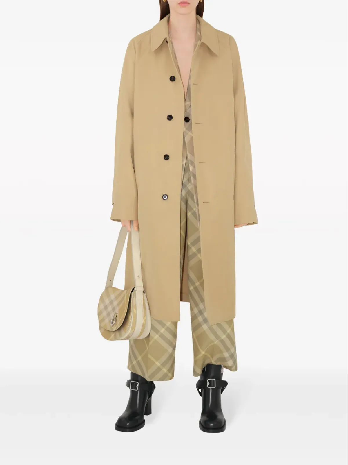 Burberry チェック柄 テーラード ウール トラウザー - 画像2