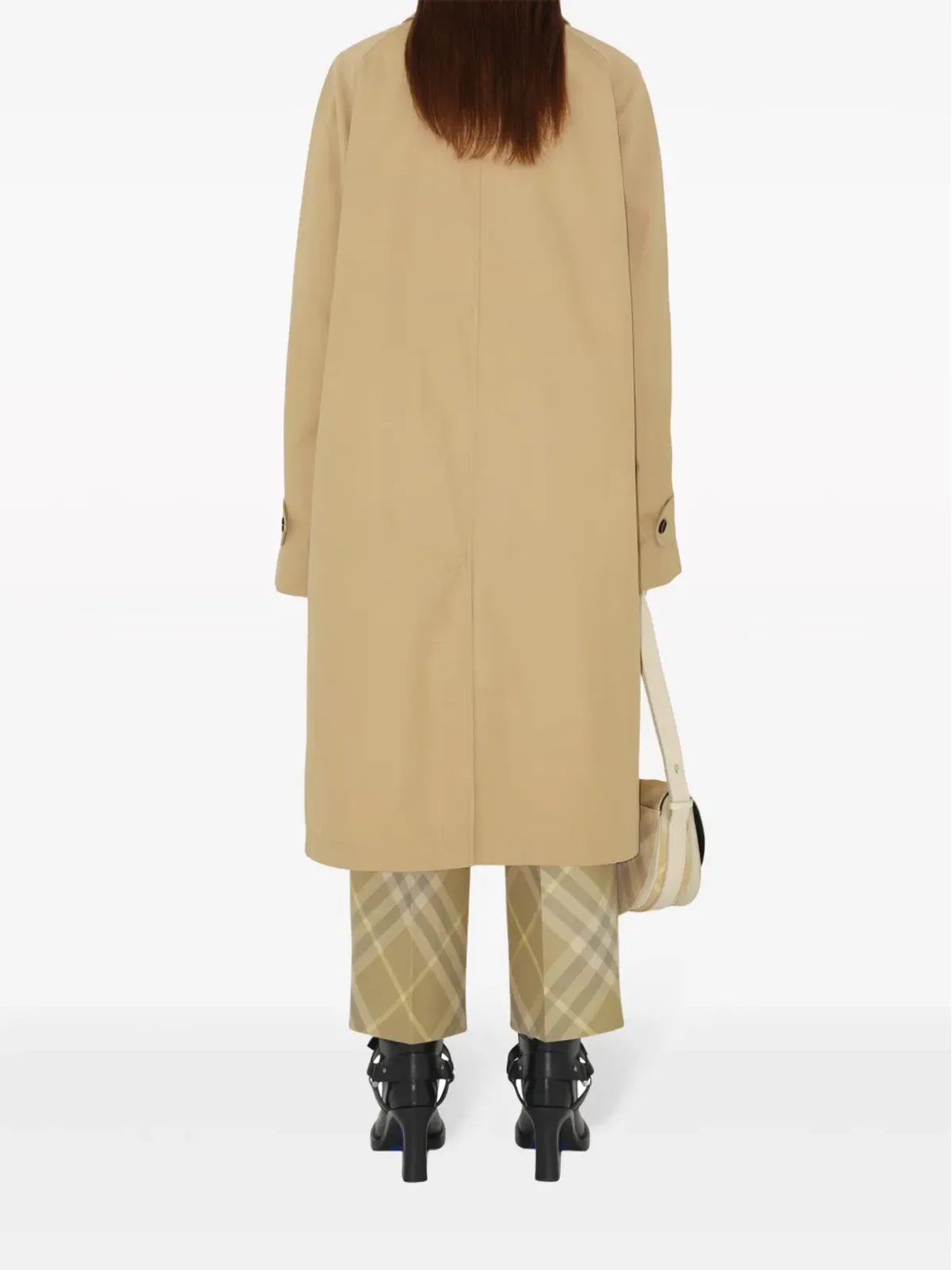 Burberry チェック柄 テーラード ウール トラウザー - 画像4