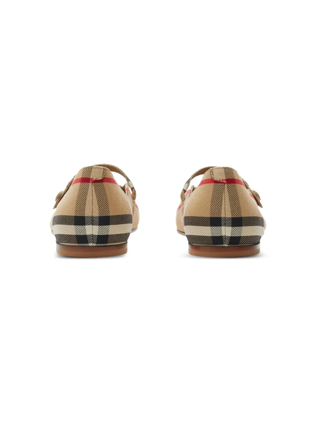 Burberry Kids メアリ―ジェーン チェック柄バレリーナ - 画像3