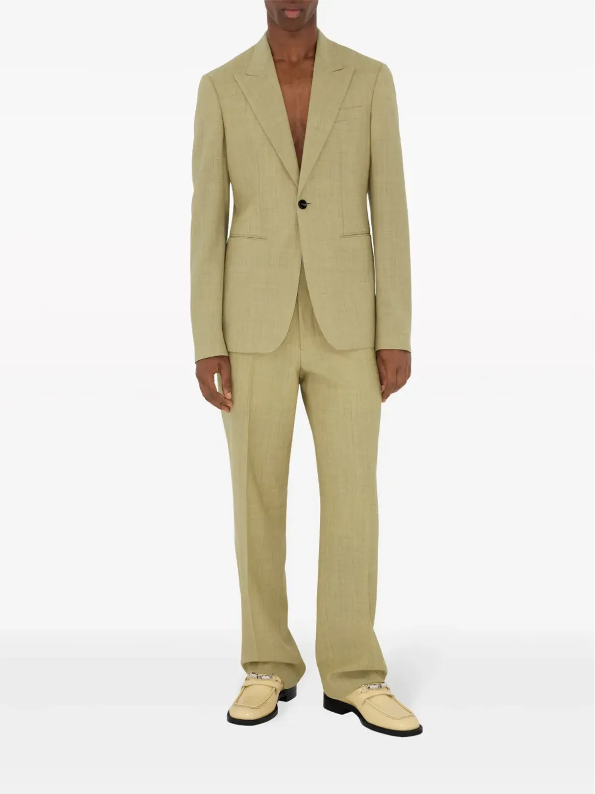 Burberry ストレートレッグ テーラード ウールパンツ - ニュートラルカラー - 画像2