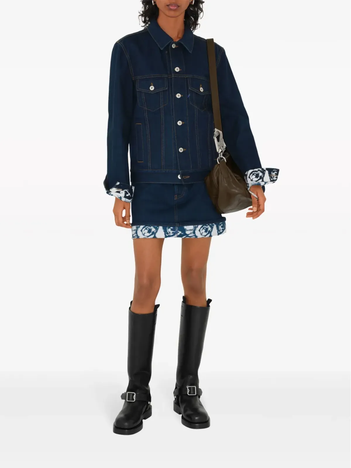 Burberry ジャパニーズデニムミニスカート - ブルー - 画像2