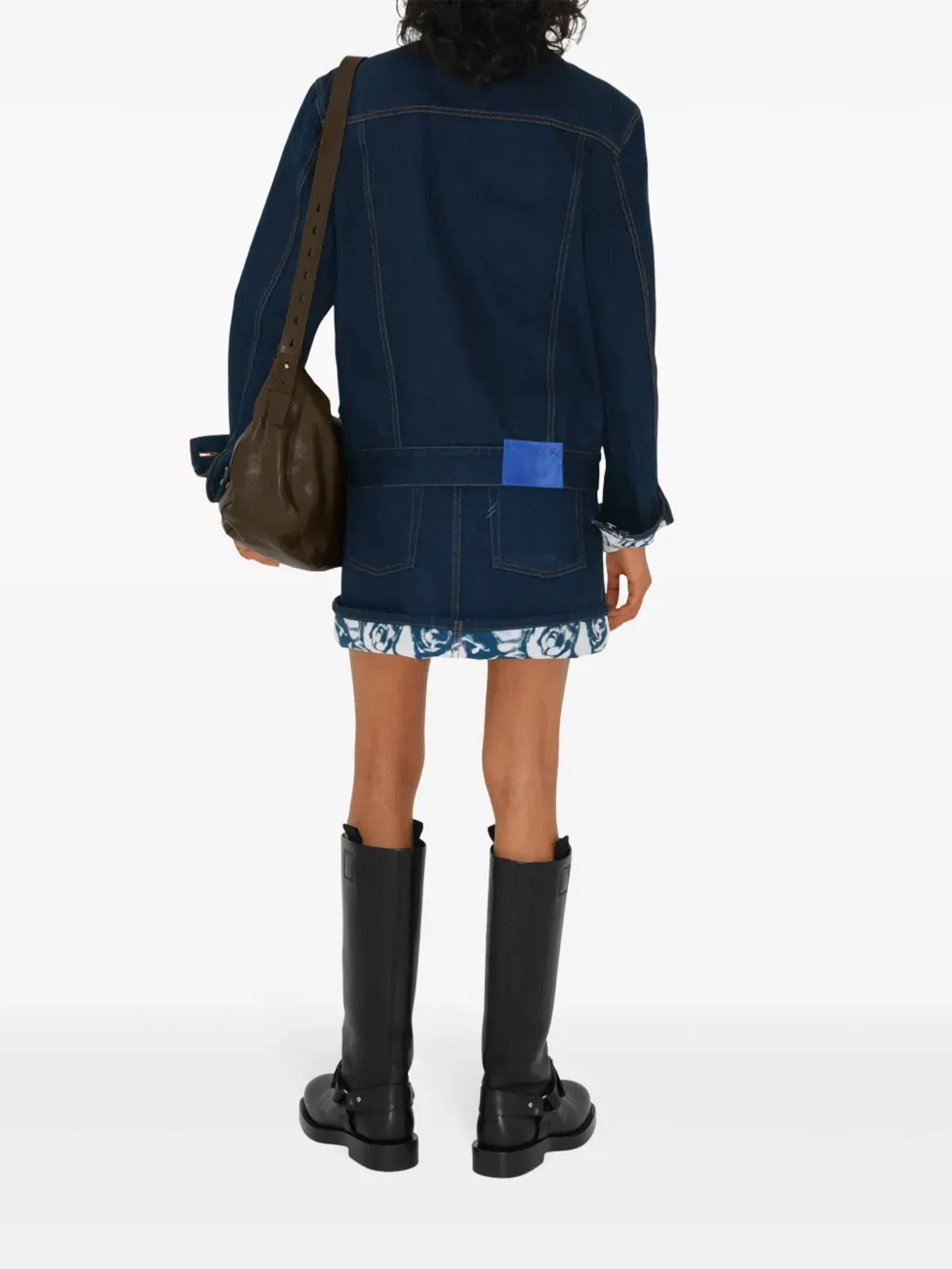 Burberry ジャパニーズデニムミニスカート - ブルー - 画像4