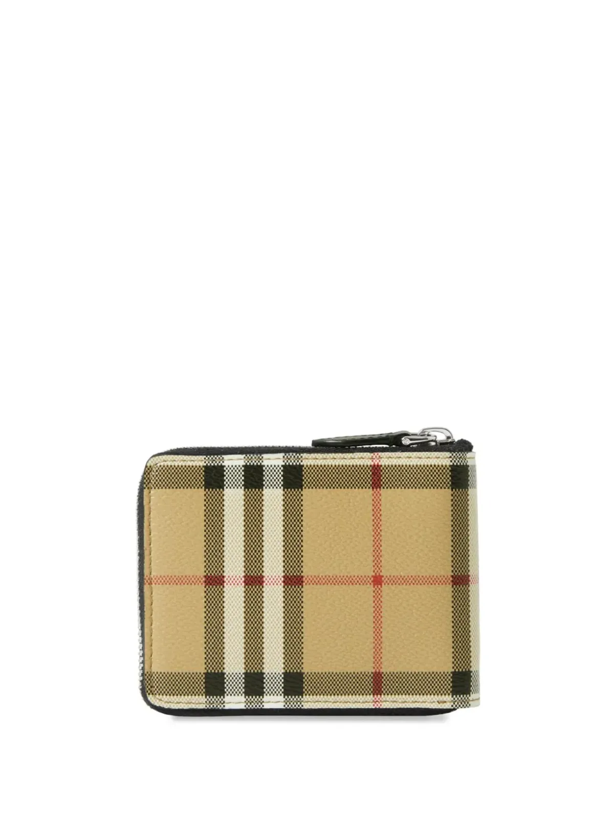 Burberry チェック柄ジップウォレット - ブラウン - 画像2