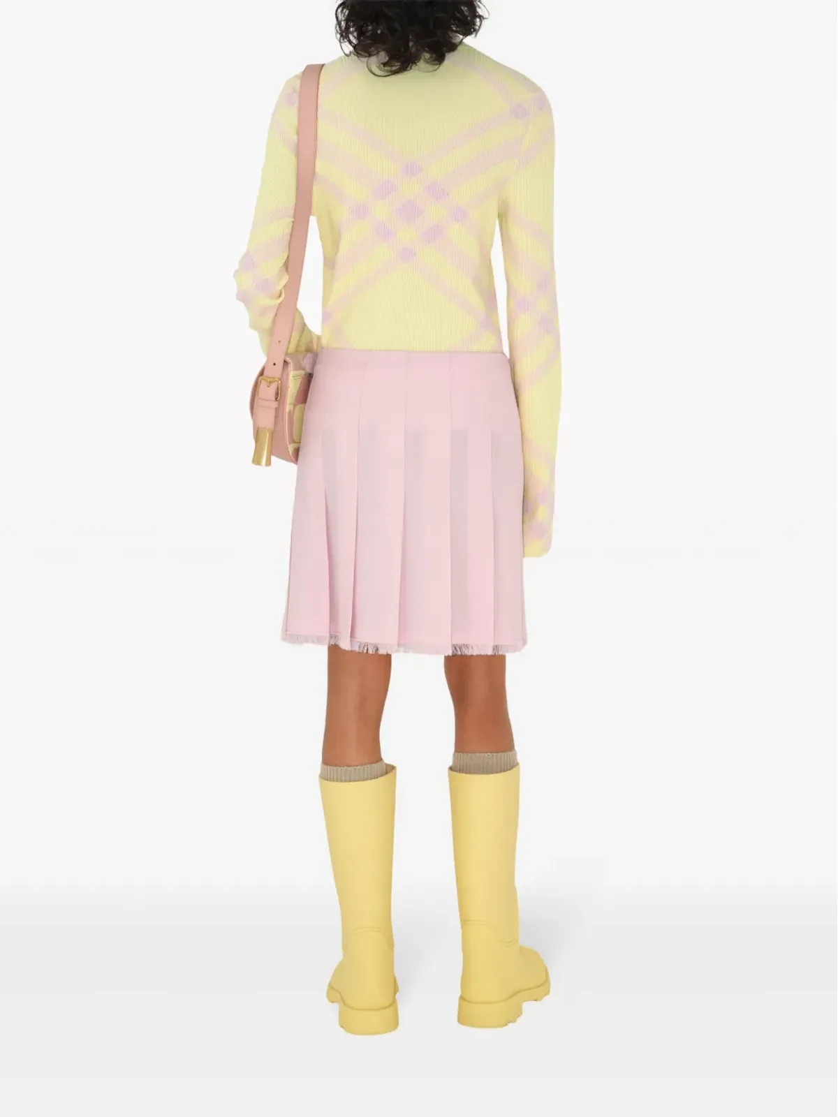 Burberry バックル付きウールキルト - ピンク - 画像4