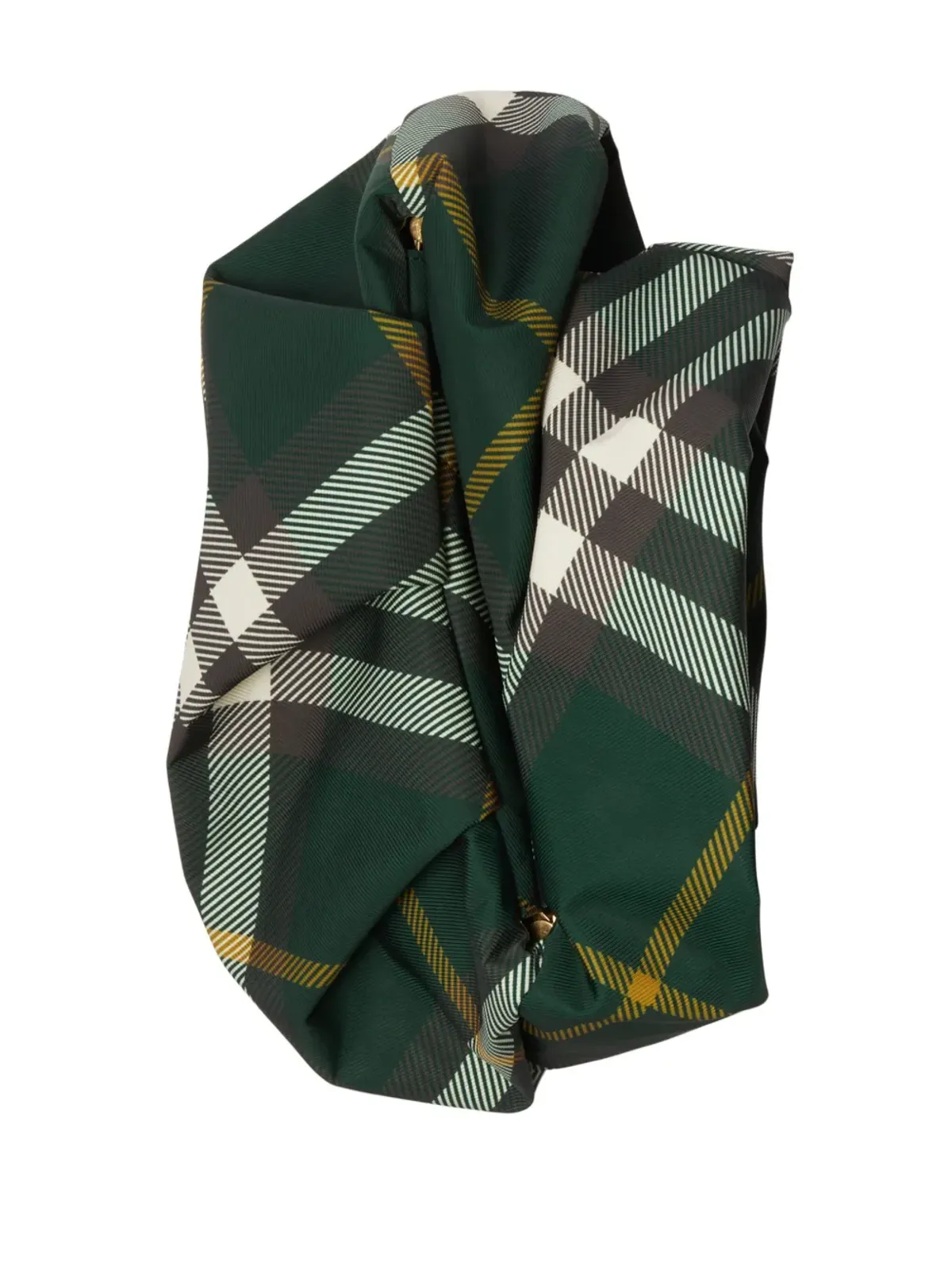 Burberry ローズチェック柄クラッチバッグ - グリーン - 画像4