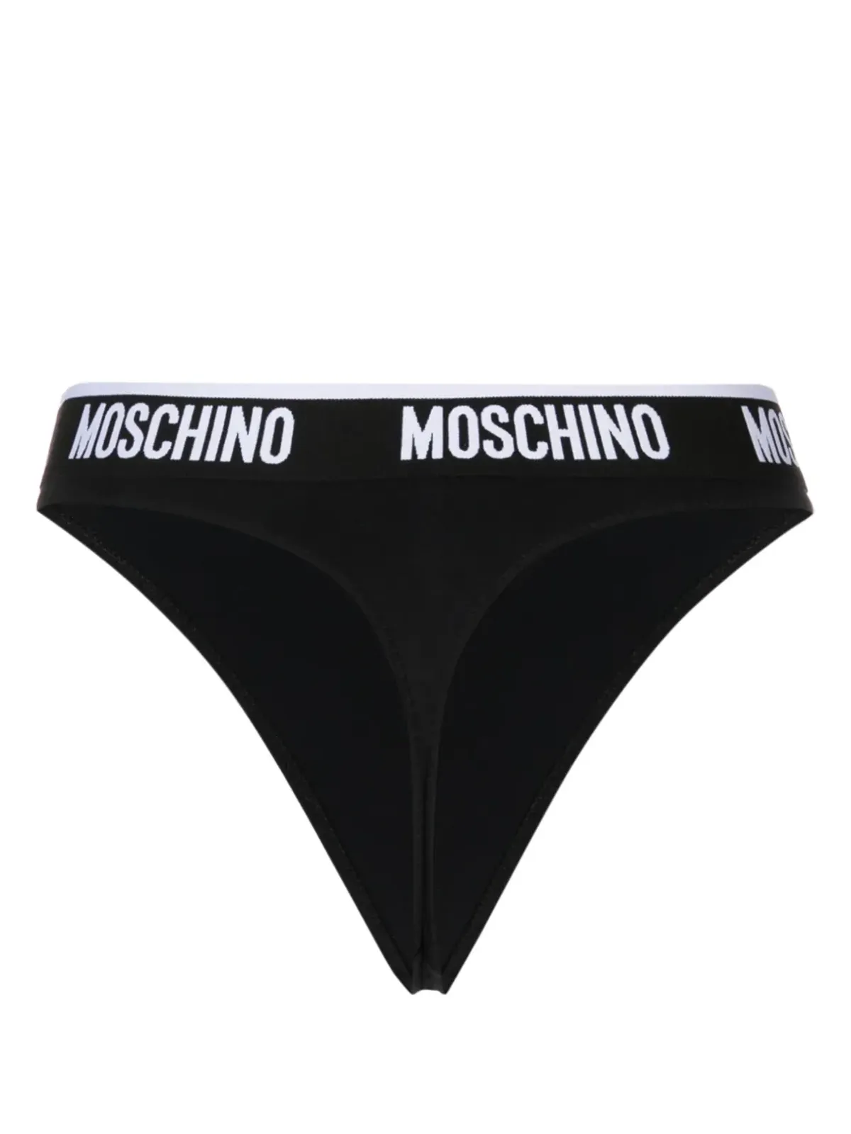 Moschino ロゴ入りウエストバンドのストレッチコットンブリーフ - 画像2