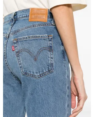 Levi's リブケージベル ハイウエストジーンズ - ブルー - サムネイル5
