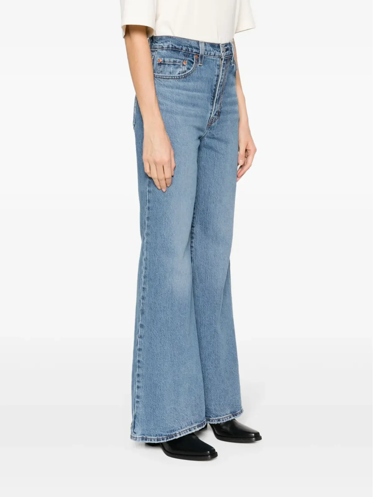 Levi's リブケージベル ハイウエストジーンズ - ブルー - 画像3