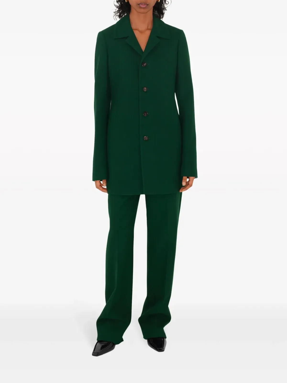 Burberry テーラードカット ウールパンツ - グリーン - 画像2