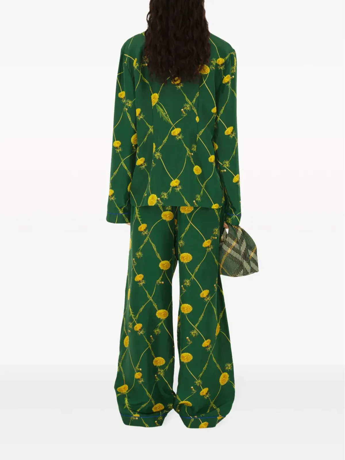 Burberry ダンデライオン花柄プリント フレアパンツ - 画像4