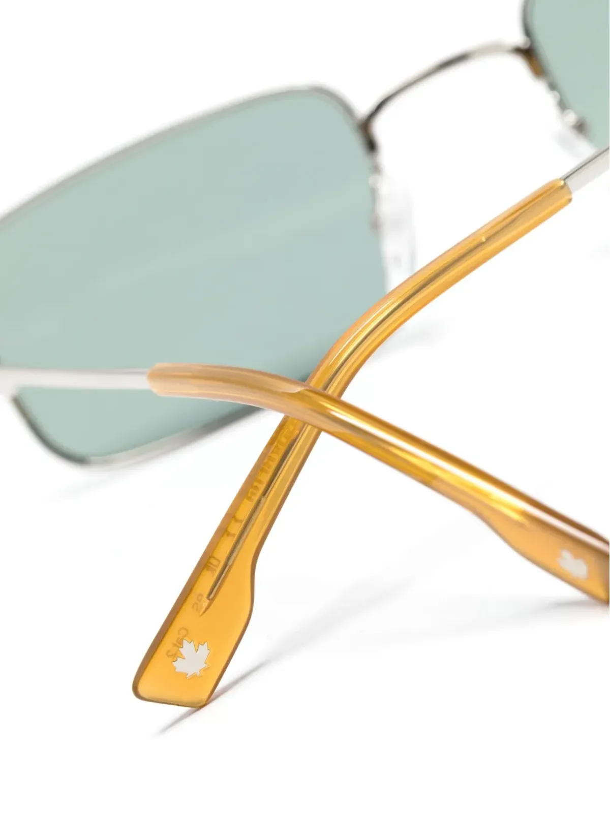 DSQUARED2 EYEWEAR ロゴ刻印 レクタングルフレーム サングラス - 画像3