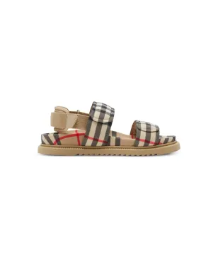 Burberry Kids ヴィンテージチェック フラットサンダル - サムネイル1