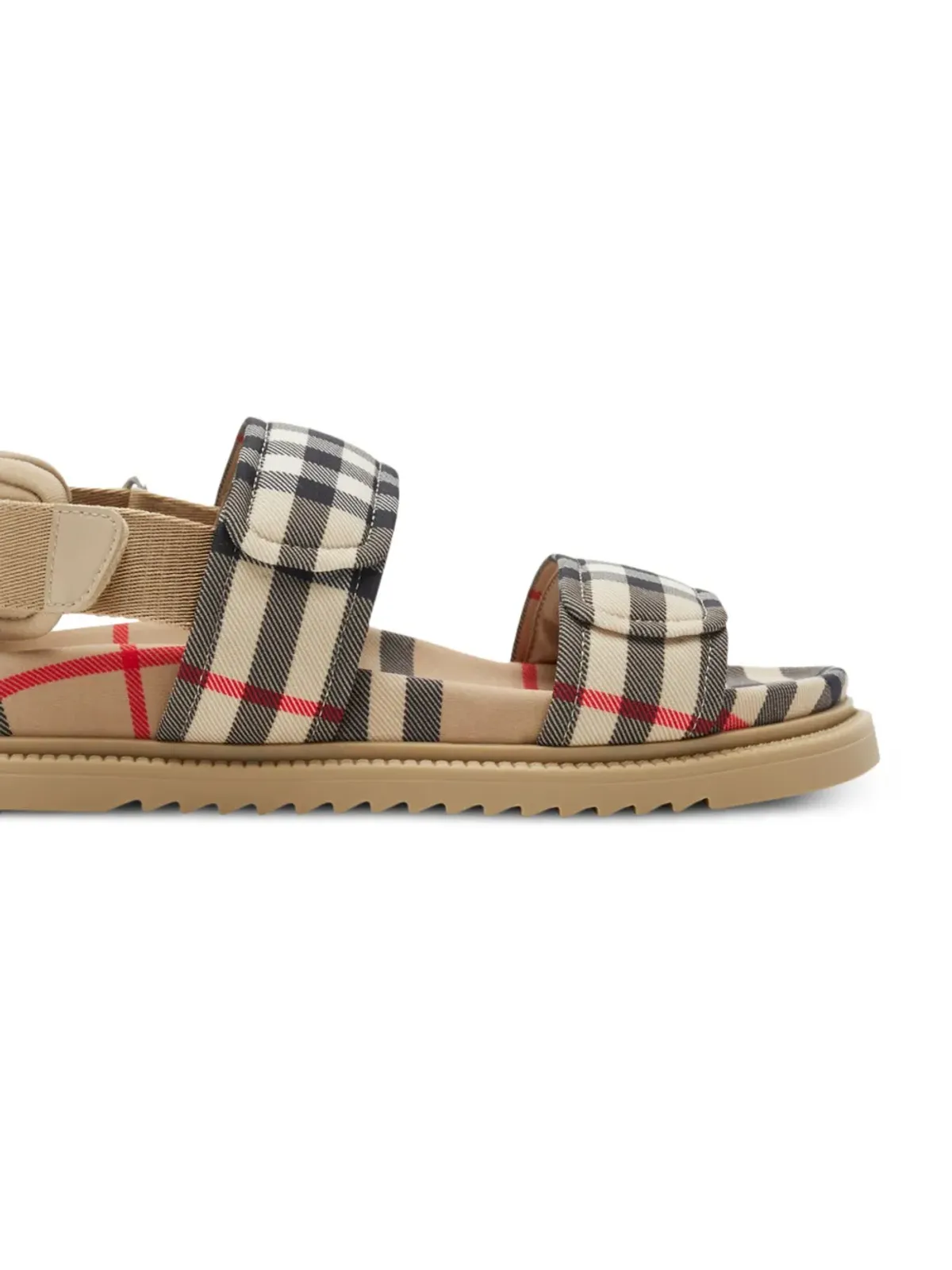 Burberry Kids ヴィンテージチェック フラットサンダル - 画像2