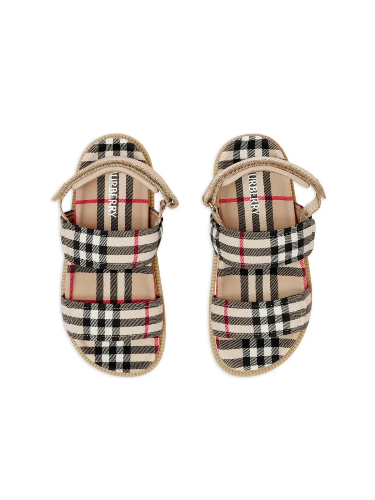 Burberry Kids ヴィンテージチェック フラットサンダル - 画像4