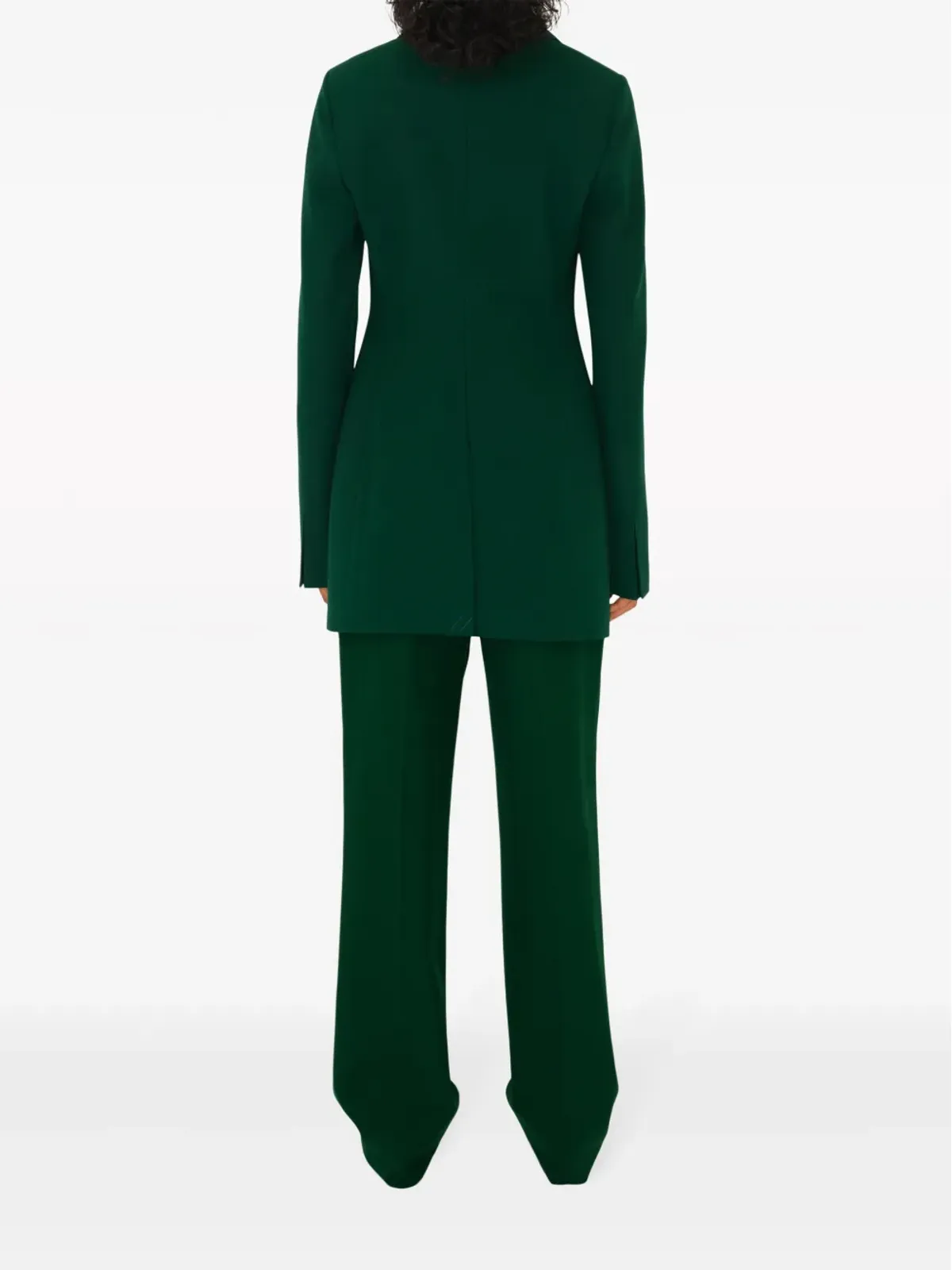 Burberry シングルブレスト ウールコート - グリーン - 画像4