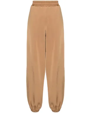 Jil Sander エラスティテッドウエストのストレートレッグ トラックパンツ ブラウン - サムネイル1