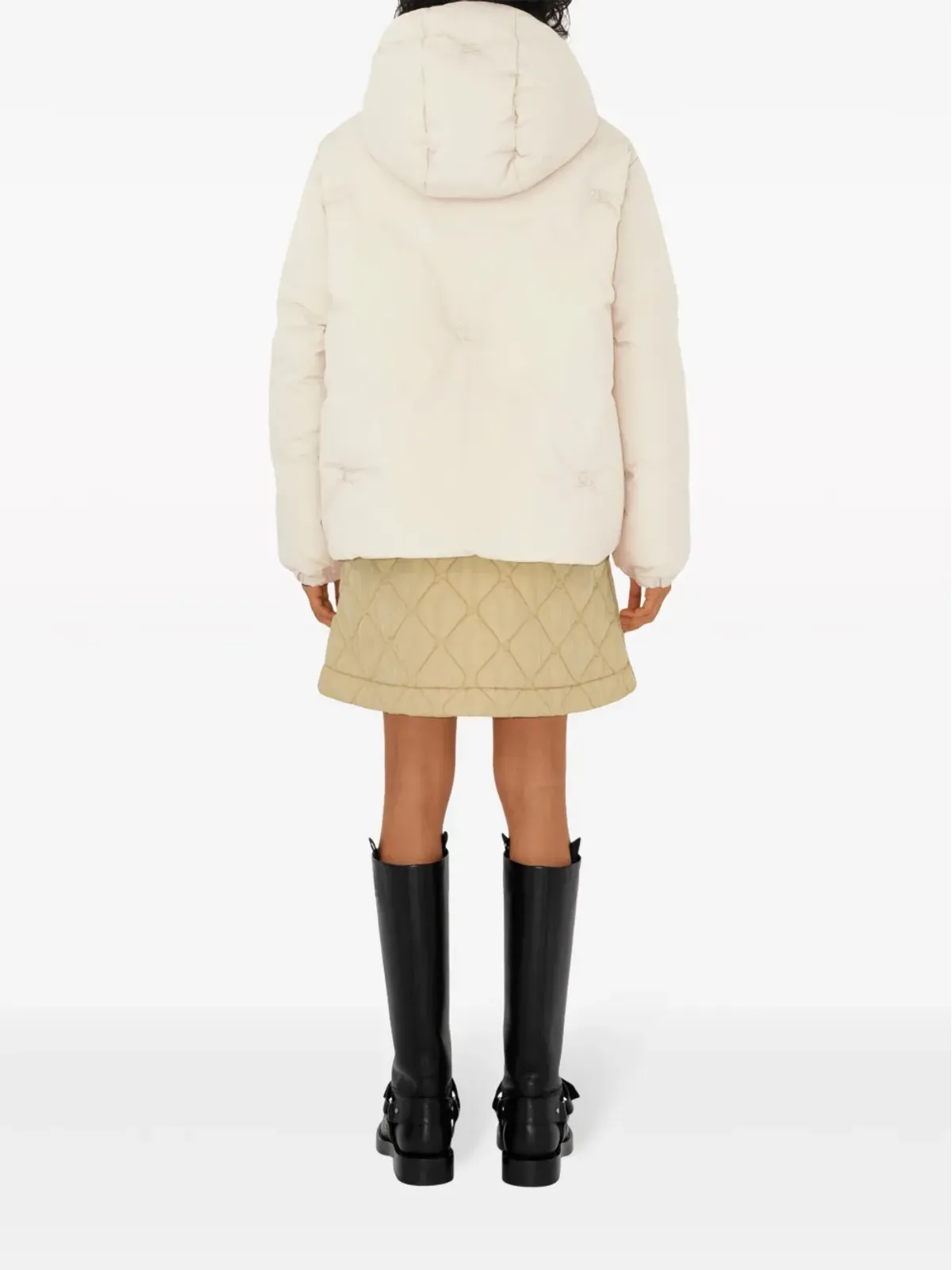Burberry ダイヤモンドキルティング ミニスカート - ニュートラルカラー - 画像4