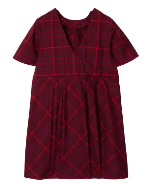 Burberry Kids チェック柄コットンプリーツドレス - サムネイル2