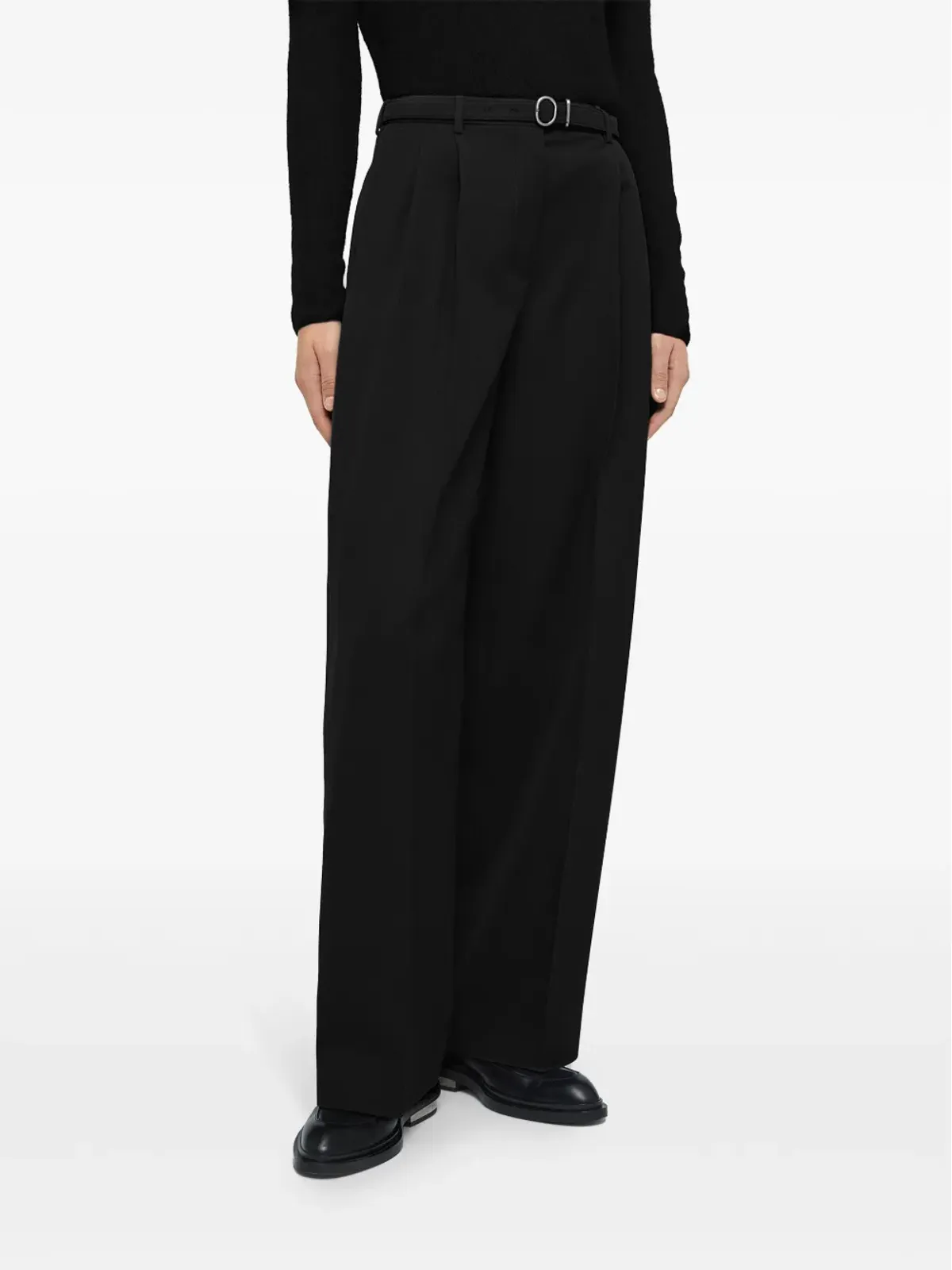Jil Sander ベルト付きパンツ - ブラック - 画像4