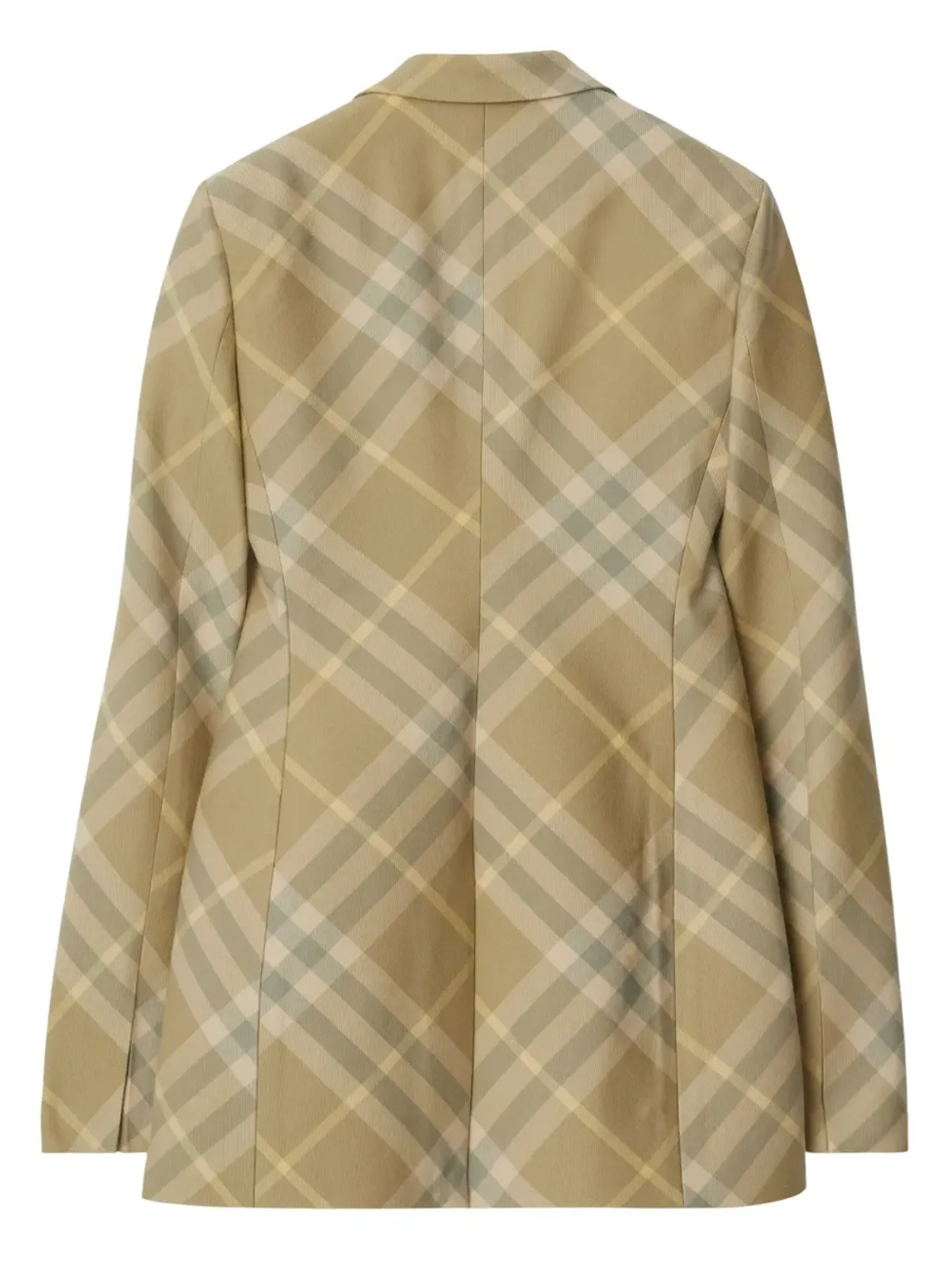 Burberry チェック柄 テーラード シングルブレスト ブレザー - 画像4