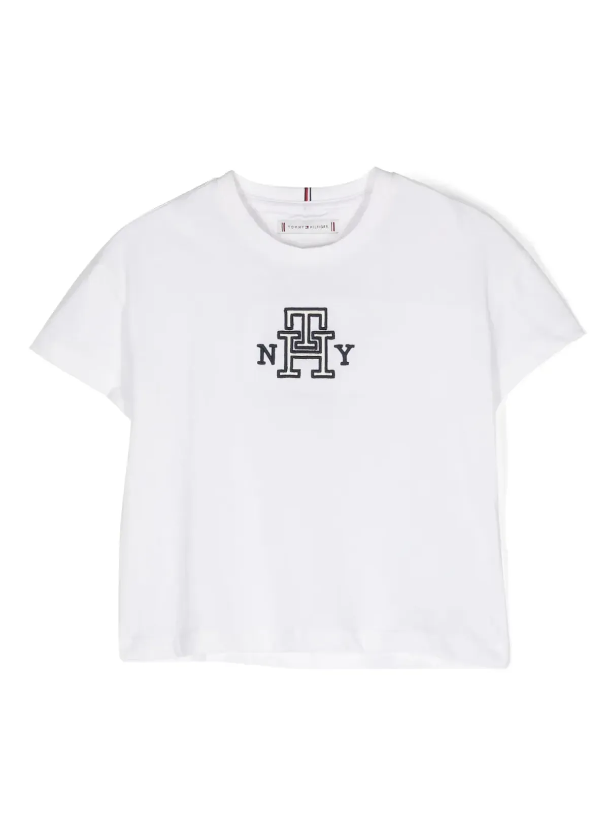 Tommy Hilfiger Junior ロゴ刺繍コットンTシャツ - 画像1