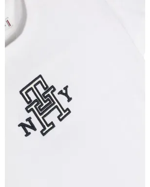 Tommy Hilfiger Junior ロゴ刺繍コットンTシャツ - サムネイル3
