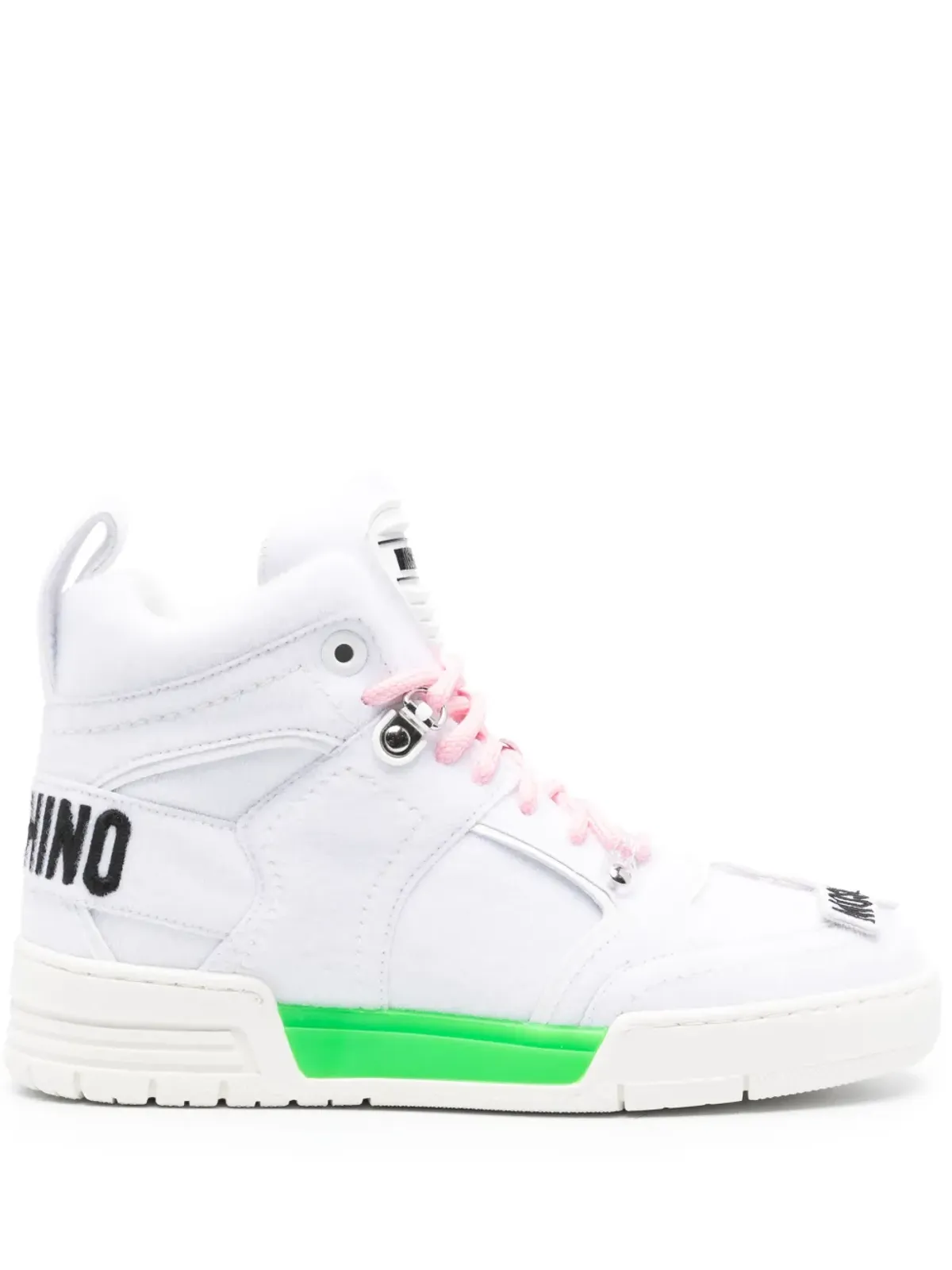 Moschino ケビン ハイトップスニーカー - White - 画像1