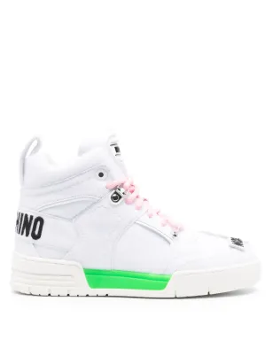 Moschino ケビン ハイトップスニーカー - White - サムネイル1