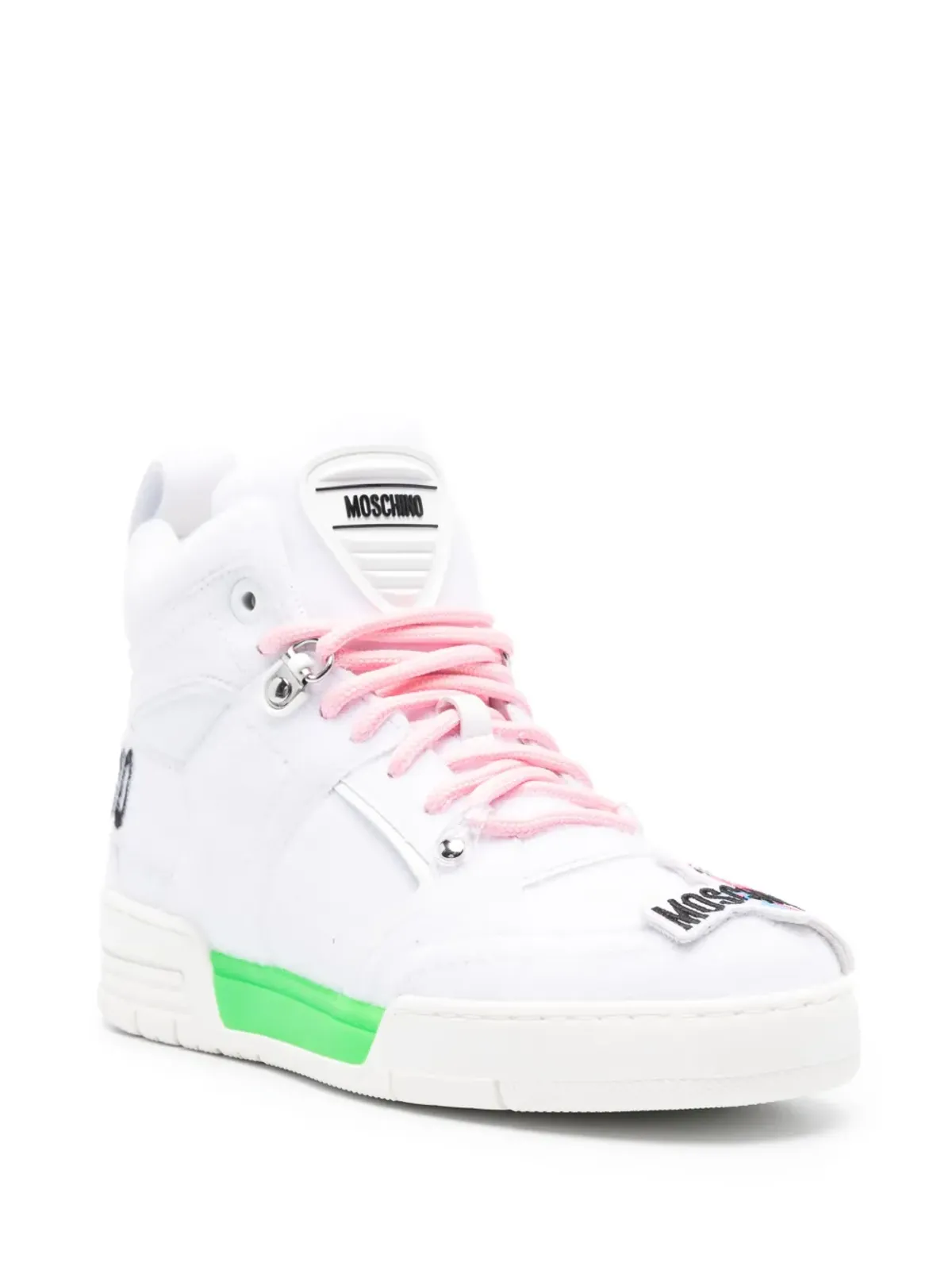 Moschino ケビン ハイトップスニーカー - White - 画像2