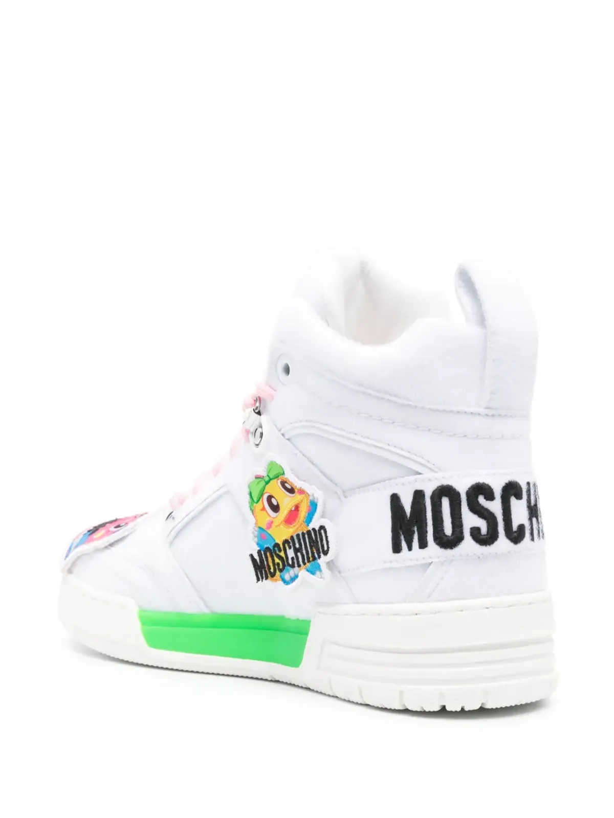 Moschino ケビン ハイトップスニーカー - White - 画像3