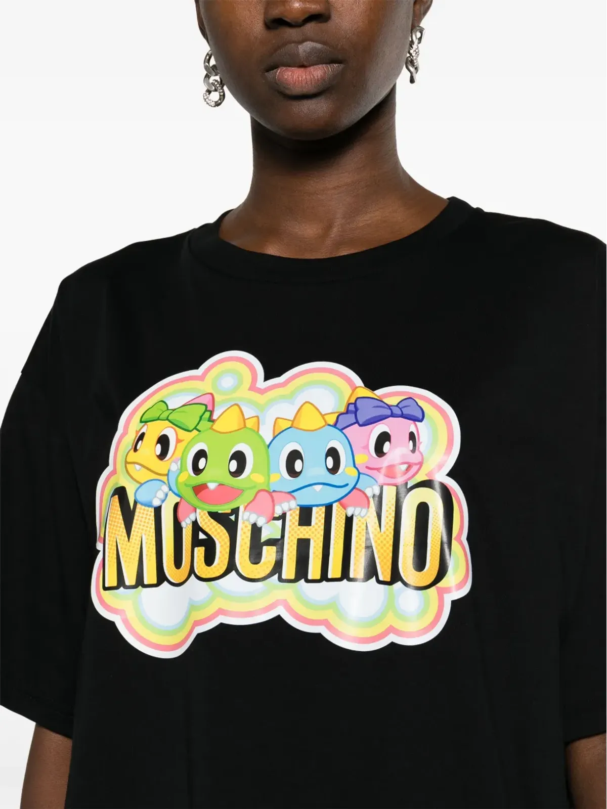 Moschino カートゥーンプリント オーガニックコットン Tシャツ - 画像5