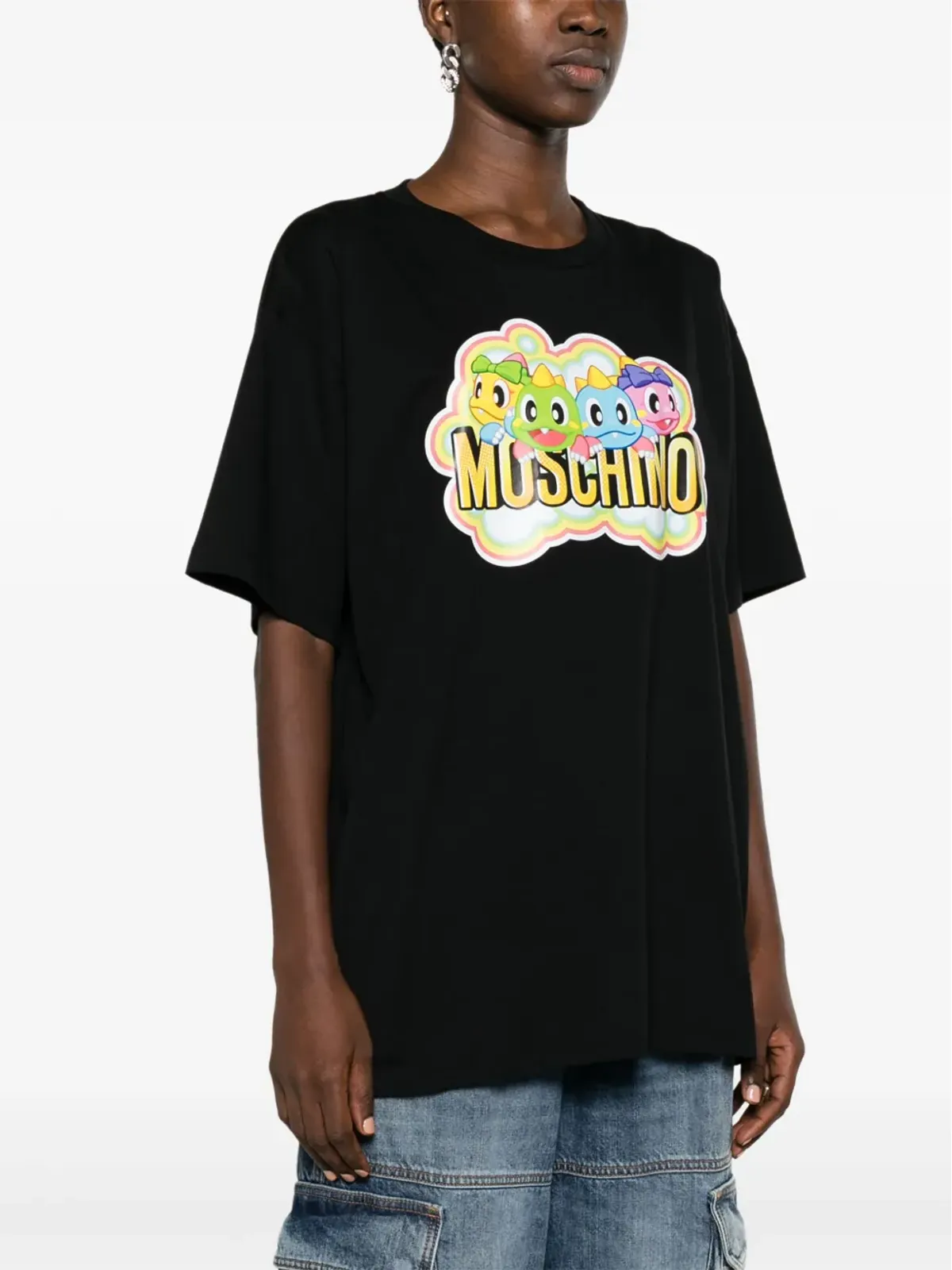 Moschino カートゥーンプリント オーガニックコットン Tシャツ - 画像3