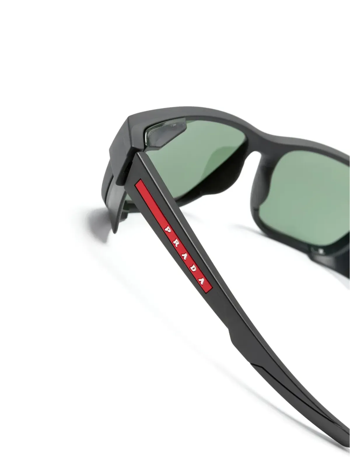 Prada Linea Rossa ロゴエンボス加工スクエアフレーム サングラス - 画像3