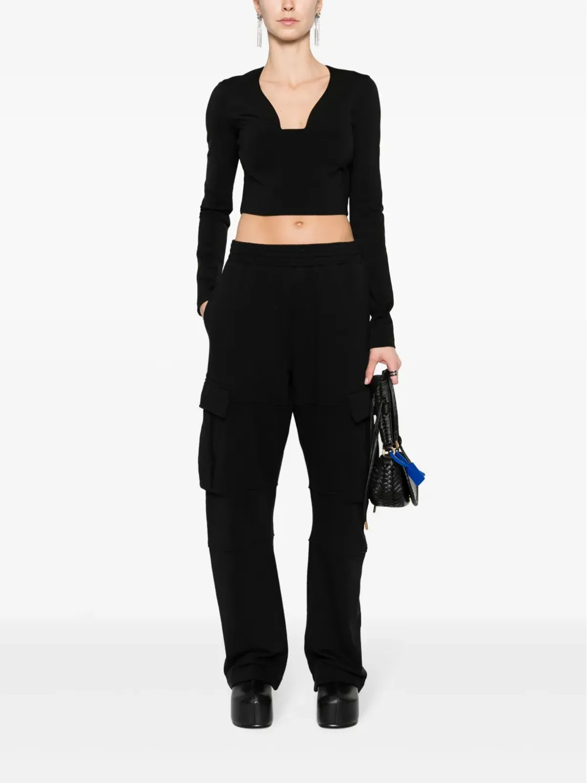 Givenchy スクエアネック クロップトップ - 画像2