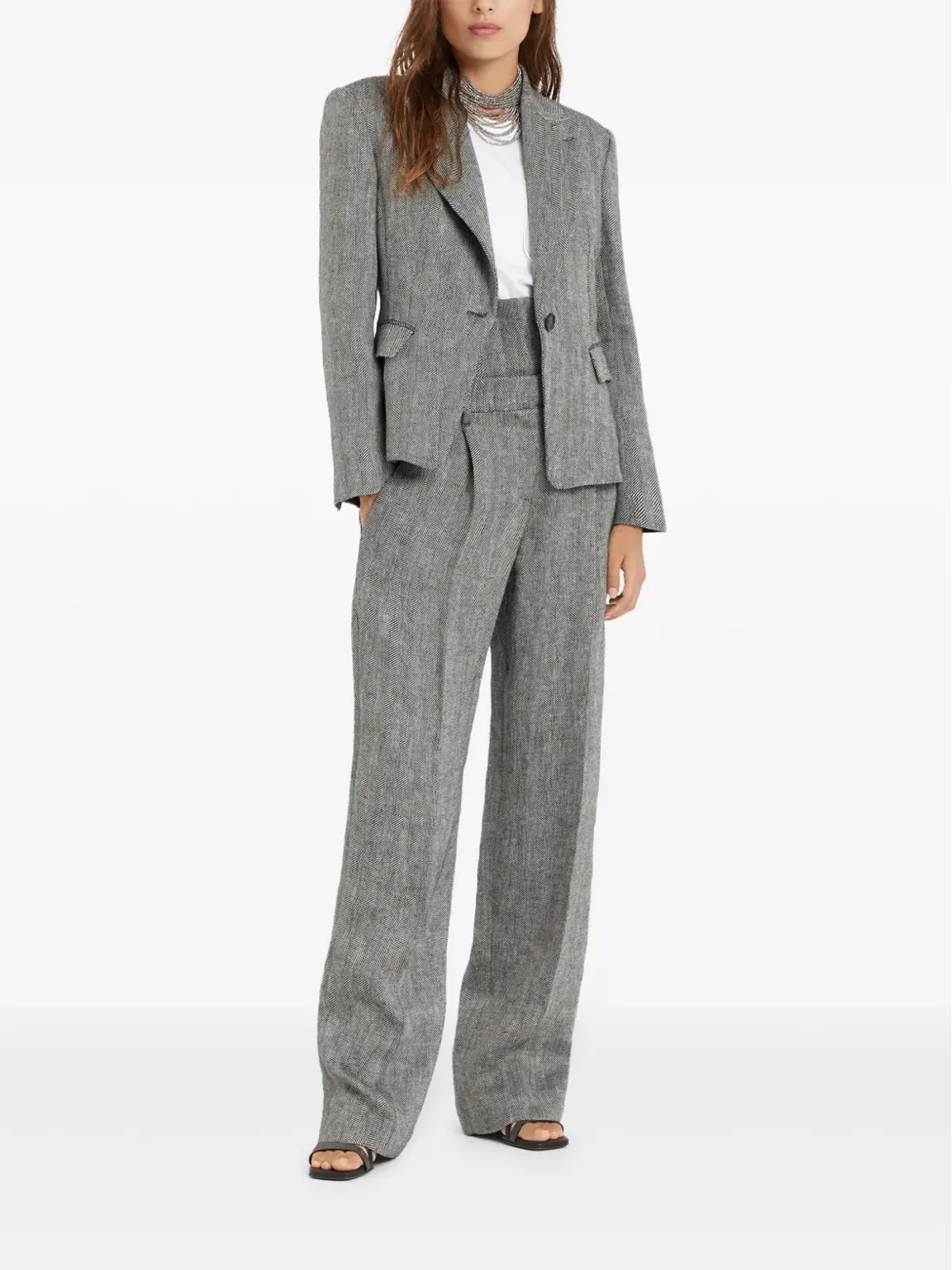 Brunello Cucinelli クルーネック コットンTシャツ - ホワイト - 画像2