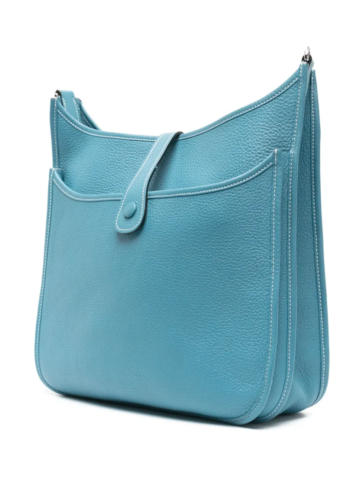 ビンテージ Hermès エブリン ショルダーバッグ ブルー 2011年 - 画像3