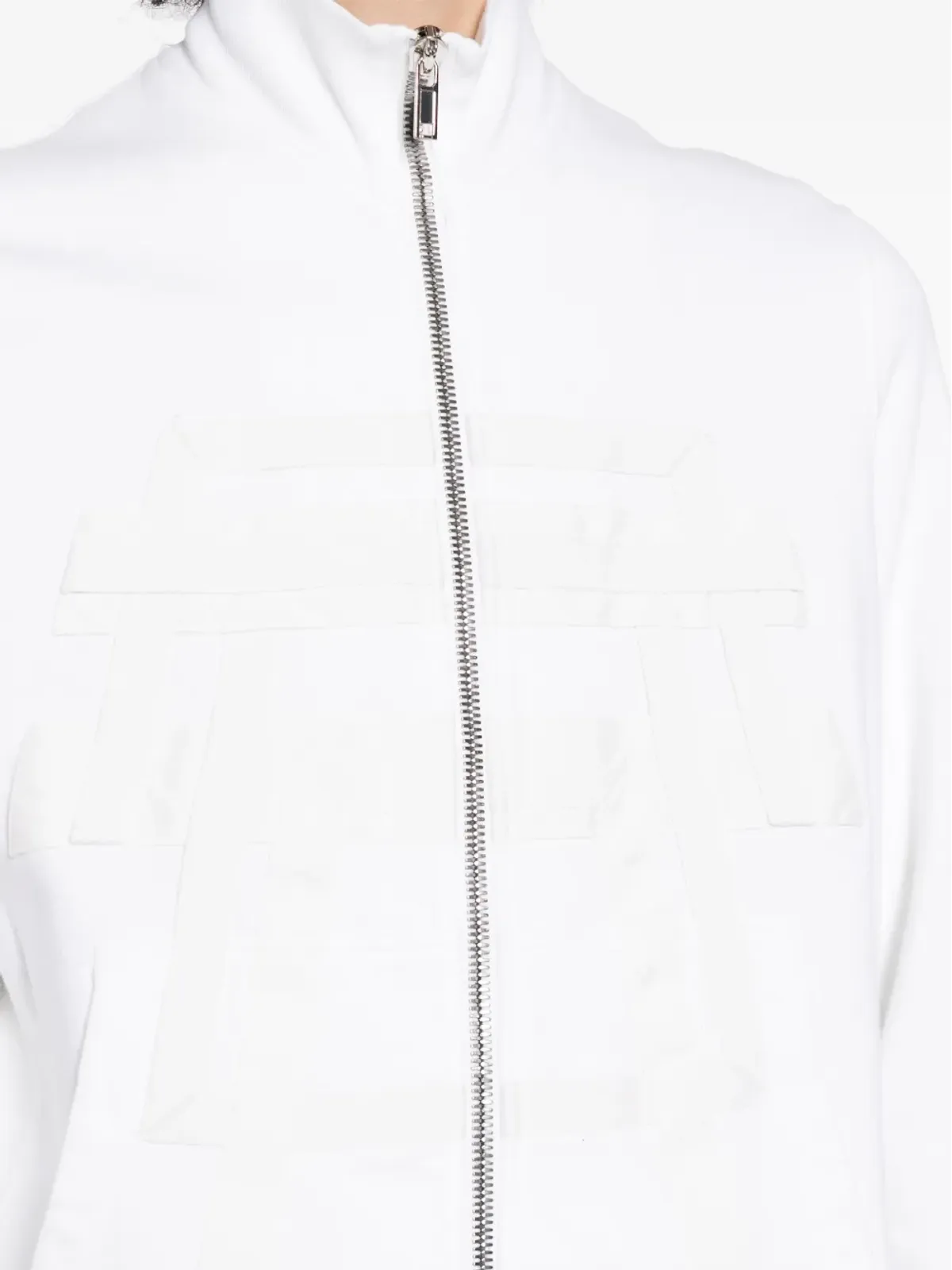 Rick Owens DRKSHDW ロゴエンボス ジップフロント コットンジャケット - 画像5