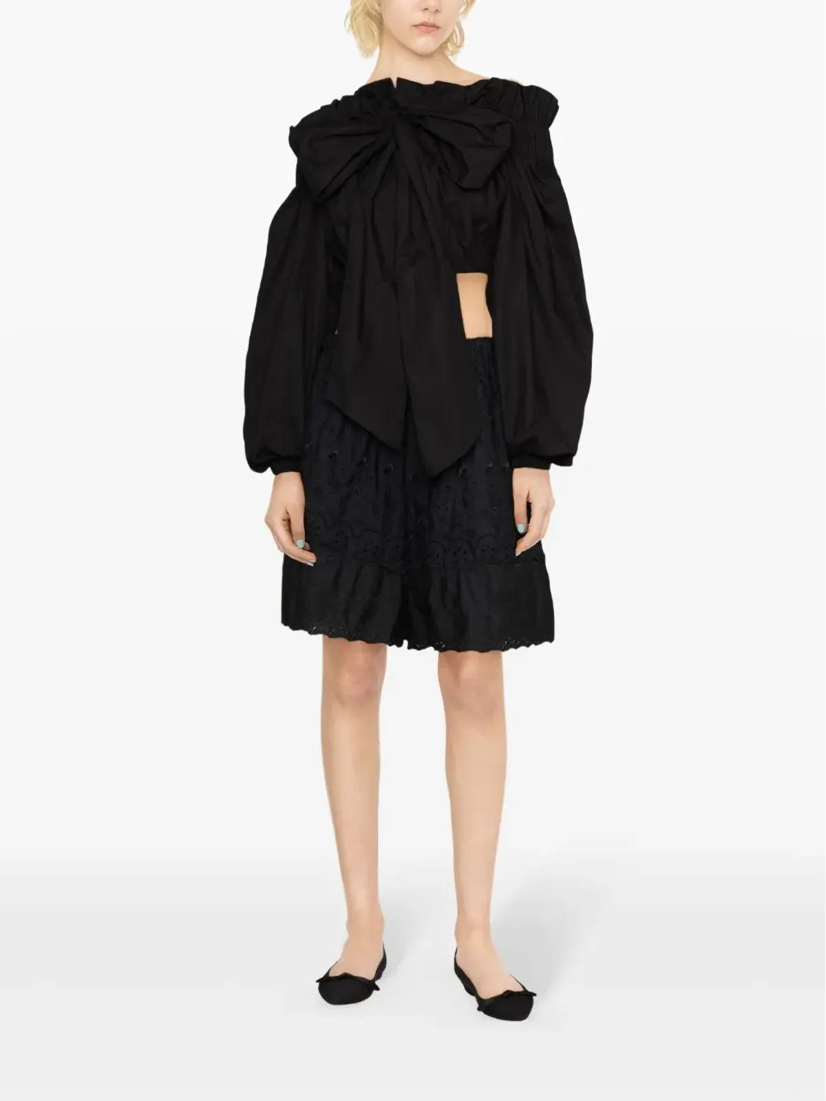Patou リボンディテール クロップトップ - 画像2