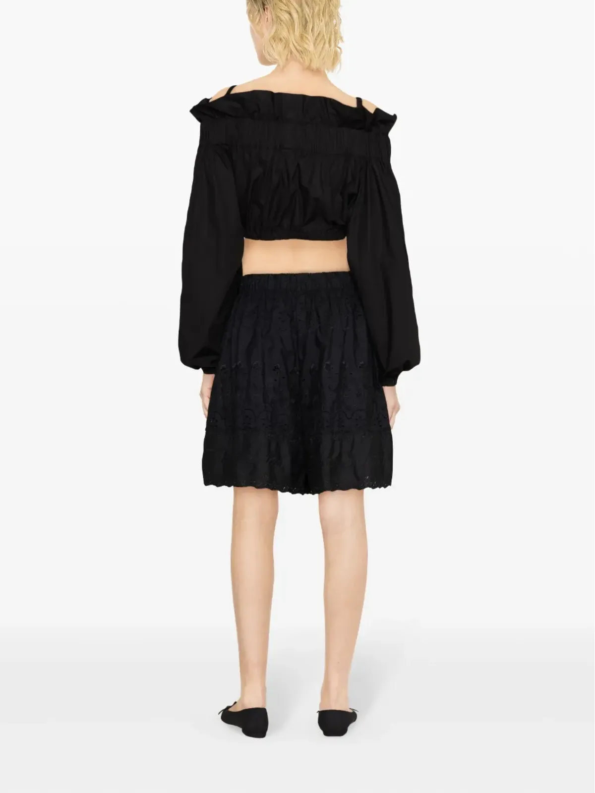 Patou リボンディテール クロップトップ - 画像4
