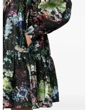 Stine Goya ジャスミン グリッター ブルームプリント ミニドレス - サムネイル5